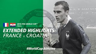 France 42 Croatia  Extended Highlights  2018 FIFA World Cup Final [upl. by Sherrard811]