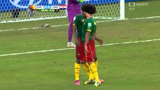 Cameroon players fight AssouEkotto and Moukandjo [upl. by Elinnet]