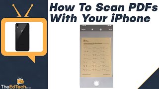 How to Scan PDF Using Your iPhone Notes Tutorial For Teachers [upl. by Yerbua]