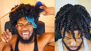 How To EASILY Detangle Dry Matted Natural Hair Grow Longer Hair Faster [upl. by Roots329]