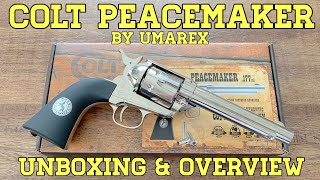 Colt Peacemaker by Umarex Pellet Revolver Unboxing and Overview [upl. by Amled]