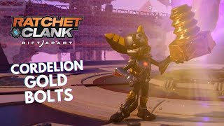 RATCHET amp CLANK RIFT APART  ALL Cordelion Gold Bolts Locations [upl. by Hildegaard]