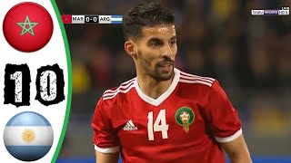 ملخص و اهداف مباراة المغرب و الارجنتين 10 Maroc vs Argentine but et Resume de match [upl. by Grissel]