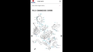 CRANKCASE COVER SKYDRIVE 125 [upl. by Aihsenek]