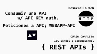 14 Como consumir una API con una API KEY  Curso de REST APIs [upl. by Anyahs23]