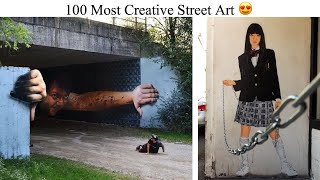 100 Most Creative Street Art [upl. by Falk24]