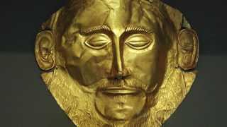 Mask of Agamemnon Mycenae c 15501500 BCE [upl. by Etnuaed]