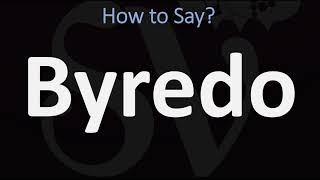 How to Pronounce Byredo CORRECTLY [upl. by Naro662]