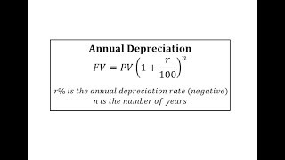 Annual Depreciation of a New Car Find the Future Value [upl. by Simdars]