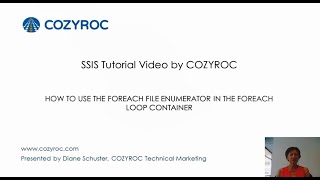 FOREACH File Enumerator  SSIS Tutorial For Beginners by COZYROC [upl. by Minnaminnie]