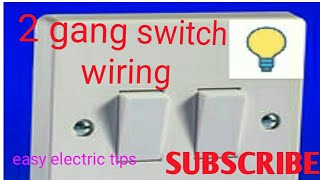 2 gang switch wiring [upl. by Liban803]