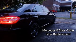 How To Change Mercedes E Class Cabin Filter [upl. by Werdna555]