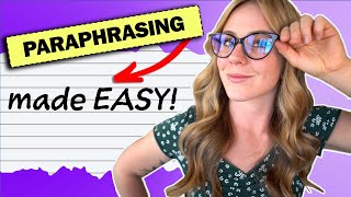 PARAPHRASING The Basic Steps Tips amp Tricks [upl. by Nirehs]