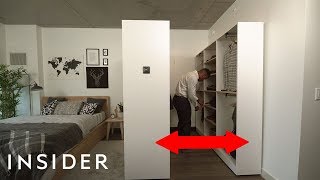 We Tried A Smart Expanding WalkIn Closet For Small Spaces [upl. by Lienaj]