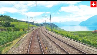 ★ 4K reupload Geneva  Bern  Lucerne cab ride speeds up to 200kmh 072020 [upl. by Selym520]