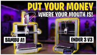 Bambu Lab A1 vs Creality Ender 3 V3 [upl. by Darleen]