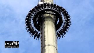 Scream Heide Park Soltau  Off Ride  Gyro Drop  Free Fall Tower [upl. by Binnie48]