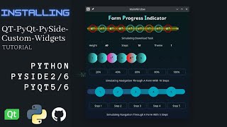 Python Installing QTPyQtPySideCustomWidgets  GUI  UI  PySide  PyQt  QT Designer  Extension [upl. by Friederike]