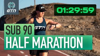 How To Run A Sub 90 Half Marathon  Run Training amp Tips [upl. by Kirt]