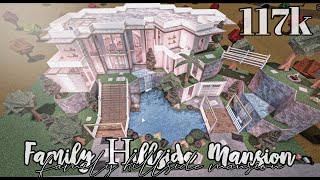 Bloxburg Family Hillside Mansion 117k No large plot [upl. by Lisette]