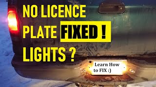 TROUBLESHOOTING LICENCE PLATE LIGHT CIRCUIT Any vehicle Fixed [upl. by Ofella]