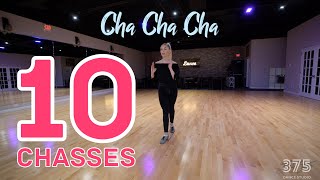 10 Chasses of International Cha Cha  Latin Dance Tutorial [upl. by Anawat]