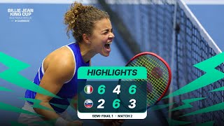 Highlights Jasmine Paolini ITA v Tamara Zidansek SLO [upl. by Garlaand]