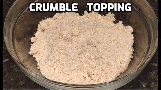 Perfect Crumble Topping  Crumble Recipe for any Fruit Pie  Crumb Topping  Homemade Food by Tania [upl. by Balcke]