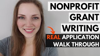 Grant Writing for Nonprofits REAL Application WalkThrough Dreyfus Foundation [upl. by Attikram]