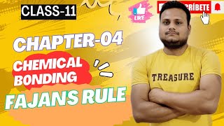 Class 11 Chemistry Chemical Bonding  Fazans Rule  chemistry [upl. by Sigler]