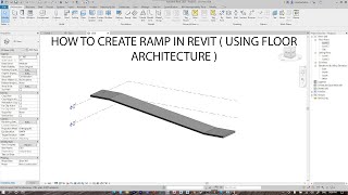 HOW TO CREATE RAMP IN REVIT  USING FLOOR ARCHITECTURE [upl. by Rohn]