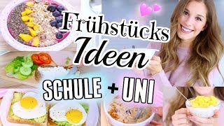 5 DIY gesunde FRÜHSTÜCKSIDEEN für SCHULE  UNI ♡ BarbaraSofie [upl. by Naneek286]