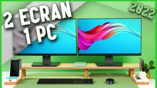 TUTO  COMMENT AVOIR DEUX ECRANS SUR UN SEUL PC [upl. by Niboc]