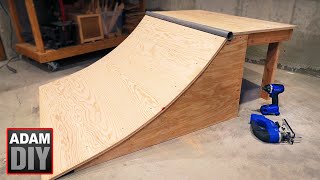 How to build a Skate Ramp  Quarter Half Pipe [upl. by Elleirbag]