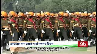 Sikh Light Infantry Regiment led by Major Anjum Gorka 6th Battalion  Republic Day Parade 2020 [upl. by Madelina]