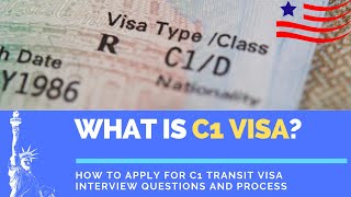 Complete Guide to the C1 Visa  US Transit Visa [upl. by Haley]