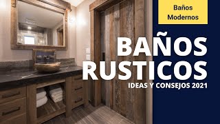 BAÑOS RUSTICOS  Consejos e Inspiración para Baños Rusticos Pequeños [upl. by Asalocin]