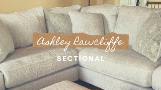 New Living Room Sectional  ASHLEY RAWCLIFFE 3PIECE SECTIONAL [upl. by Anelleh]