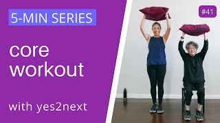 5 MINUTE CORE WORKOUT  Seniors beginners [upl. by Blatman]