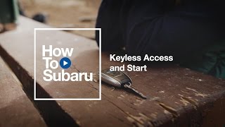 Subaru Howto Configure Keyless Access and Start Settings [upl. by Isteb]