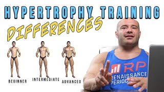 Beginner Intermediate and Advanced Hypertrophy Training Differences [upl. by Latona671]