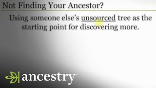 Five Reasons You Are Not Finding Your Ancestor  Ancestry [upl. by Faustine]