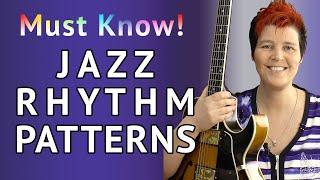 Jazz Guitar Rhythm Patterns  Comping Lesson For Jazz Beginners [upl. by Eenoj230]