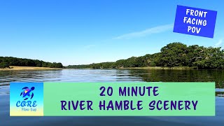 Rowing Machine scenery 4K  20 Minute FPOV River Hamble [upl. by Jeavons9]