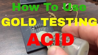 How to use Gold testing acid What THEY don’t want you to know [upl. by Friedly]