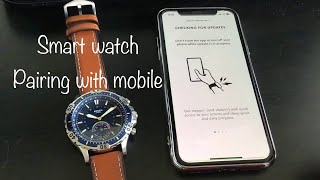 Unboxing Fossil hybrid smartwatch  Pairing with mobile  How to setup [upl. by Marinna205]