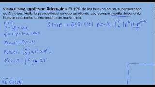 Distribución binomial 10 [upl. by Eednas]