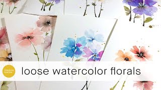 the easiest flowers ive ever painted [upl. by Aivull538]