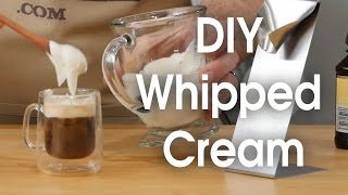 DIY whipped cream in 60 seconds [upl. by Esyla601]