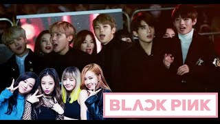 BTS Dancing and Singing to BLACKPINK Songs [upl. by Dorelle]